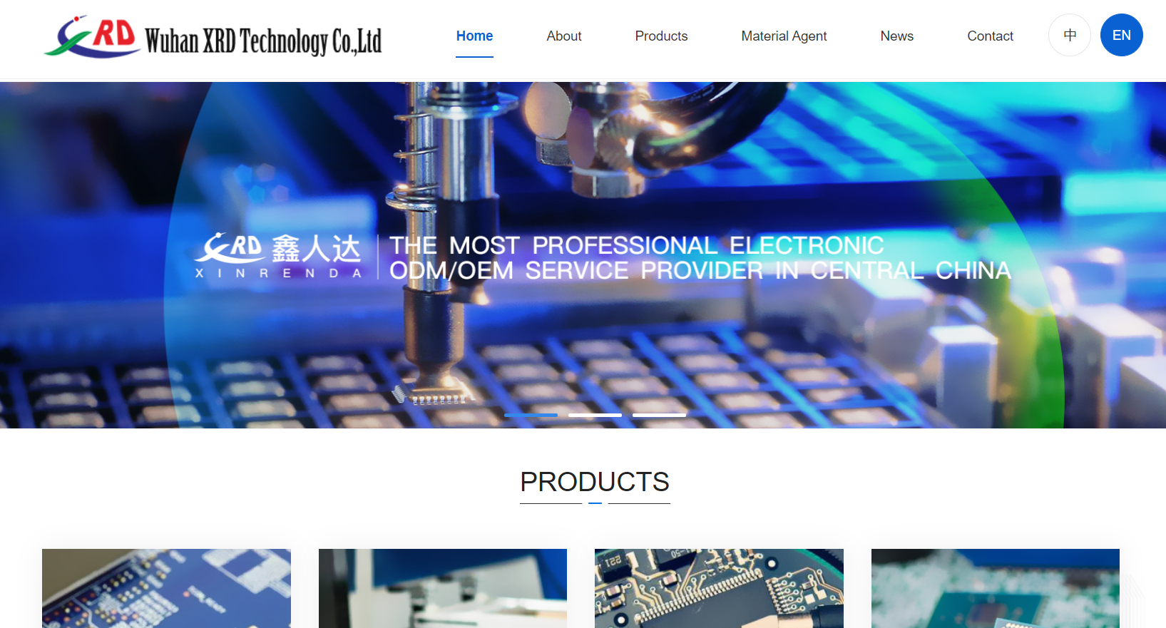 鑫人達科技焊接代工行業官網定制網站建設案例—武漢盛世互聯