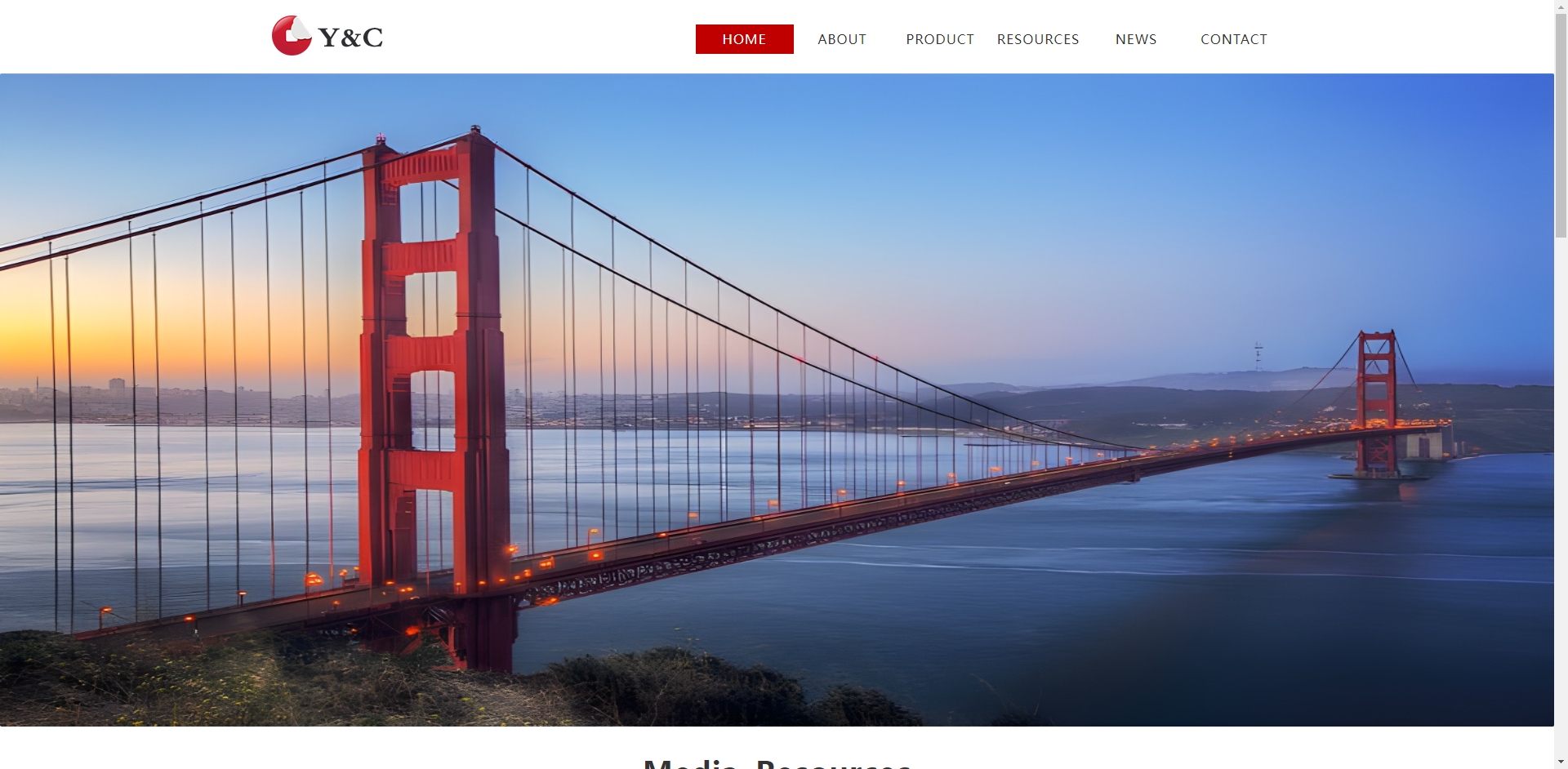 Y&C  Cloud Connection Company網站建設案例—武漢盛世互聯